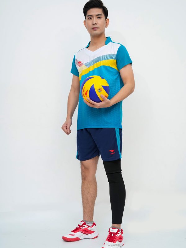 Alternative view of Áo bóng chuyền, áo cầu lông Nam Hiwing H9 phối Xanh Lý
