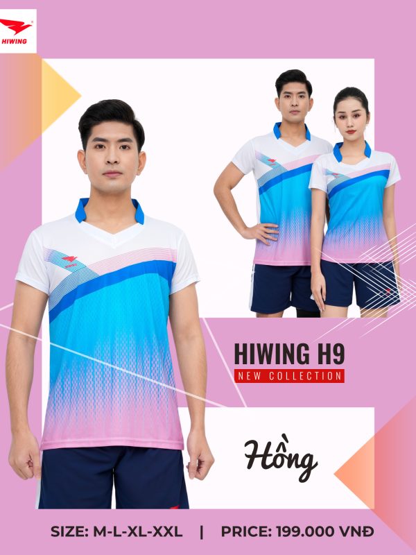 Alternative view of Áo bóng chuyền, áo cầu lông Nam Hiwing H9 phối Hồng