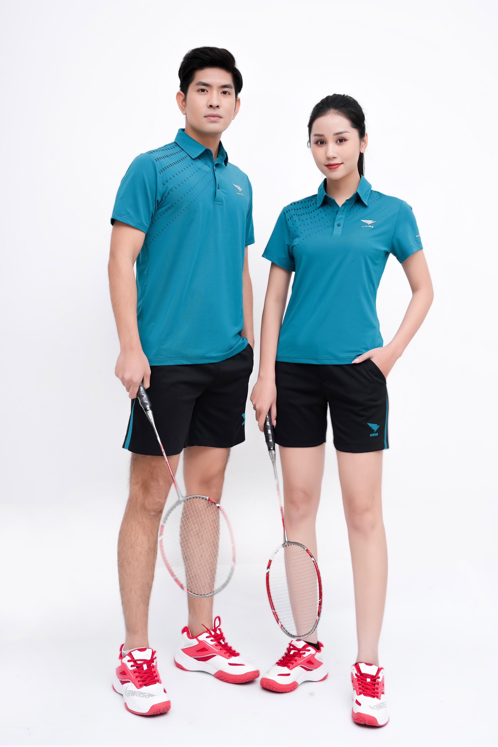 Áo thể thao Polo Nam Hiwing Lux 3 màu Xanh Lý