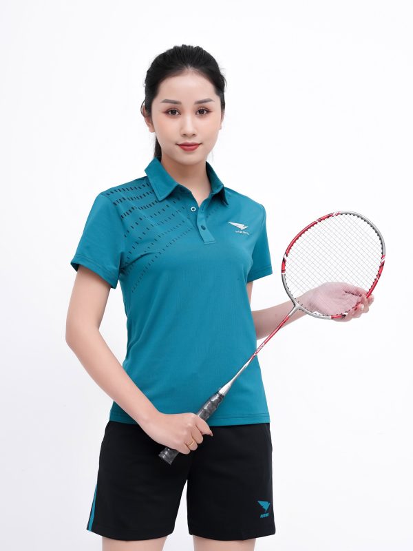 Alternative view of Áo thể thao Polo Nữ Hiwing Lux 3 màu Xanh Lý