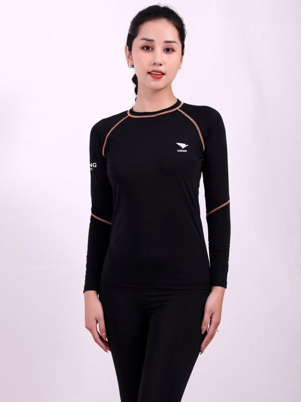 Bộ bơi dài nữ Hiwing - Màu Đen Cam
