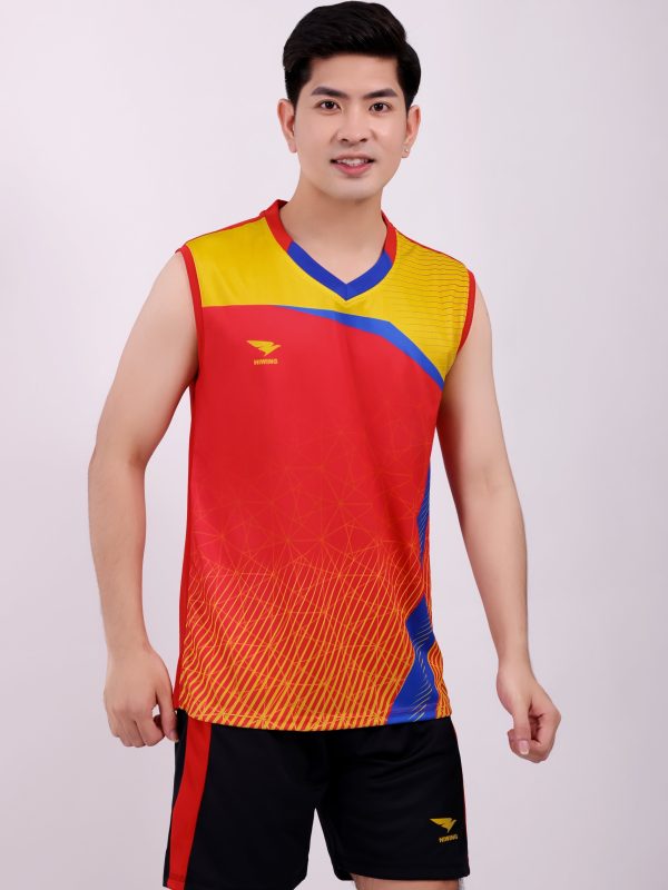 Alternative view of Áo bóng chuyền Nam Hiwing H11 - Màu Đỏ