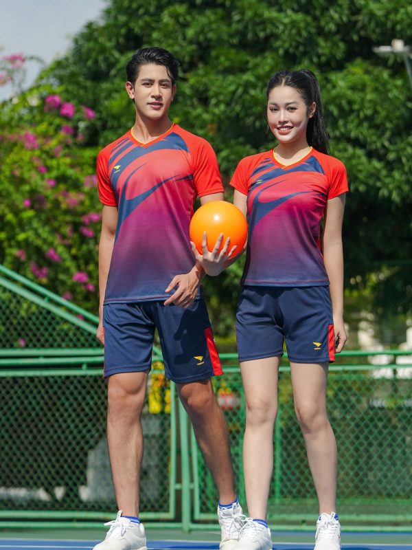 Alternative view of Áo bóng chuyền Nam Hiwing H13 màu Đỏ