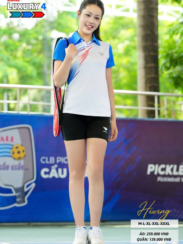 Áo bóng chuyền cầu lông pickleball nữ HIWING LUX 4 màu xanh