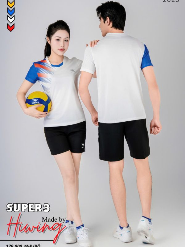 Alternative view of Áo Bóng Chuyền Pickleball Cầu Lông Hiwing Super 3 Nữ Màu Trắng New 2025