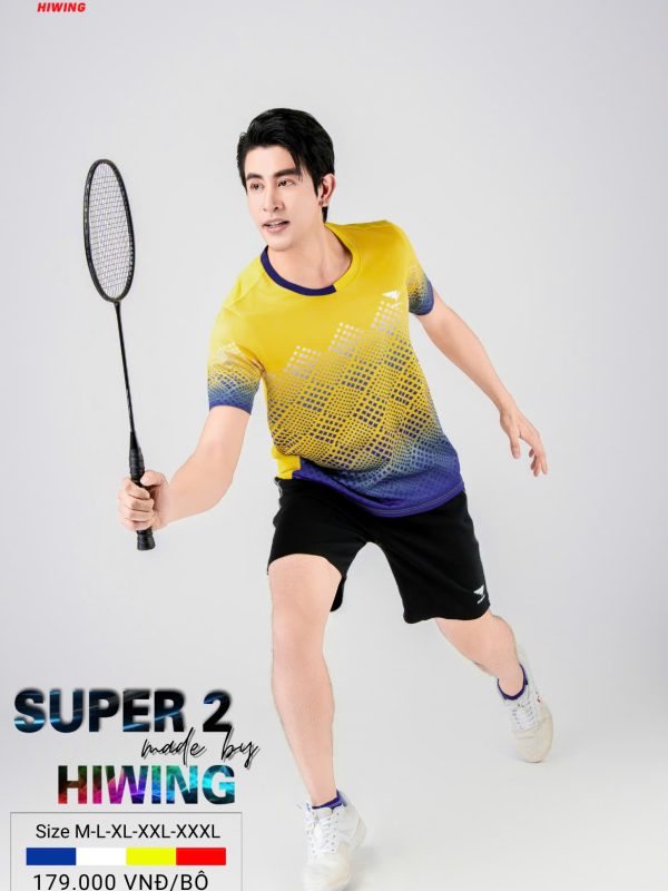 Alternative view of Áo Bóng Chuyền Pickleball Cầu Lông Hiwing Super 2 Nam Màu Vàng New 2025