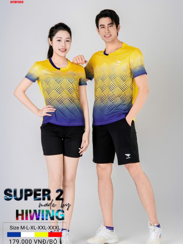 Alternative view of Áo Bóng Chuyền Pickleball Cầu Lông Hiwing Super 2 Nữ Màu Vàng New 2025