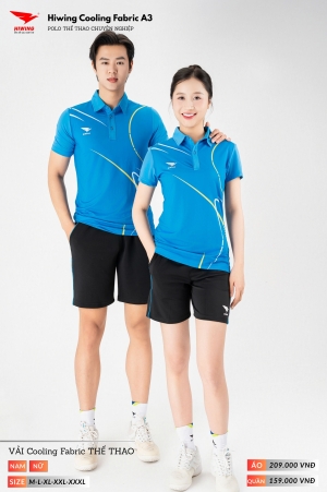 Alternative view of Áo Pickleball, Áo Bóng Chuyền Cầu Lông Hiwing A3 Nam – Màu Xanh
