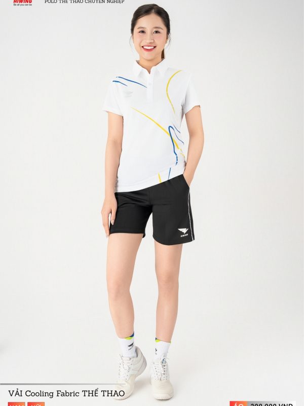 Áo Pickleball, Áo Bóng Chuyền Cầu Lông Hiwing A3 Nữ – Màu Trắng
