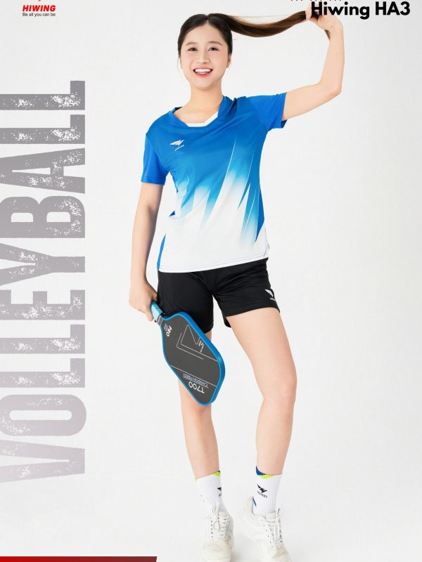 Alternative view of Áo Bóng Chuyền, Áo Pickleball Thể Thao Hiwing HA3 Nữ - Màu Xanh