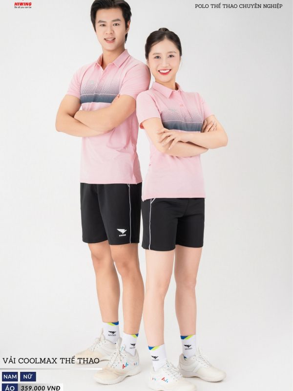 Alternative view of Áo Polo Thể Thao Golf , Pickleball Cao Cấp Hiwing G2 Nam Màu Hồng Phấn