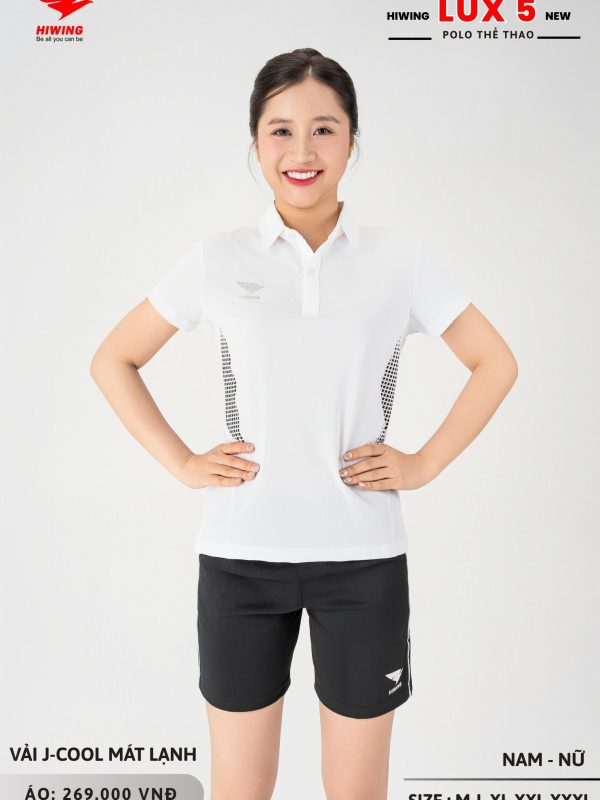 Alternative view of Áo Cầu Lông Pickleball Bóng Chuyền Hiwing Lux 5 Nữ Màu Trắng