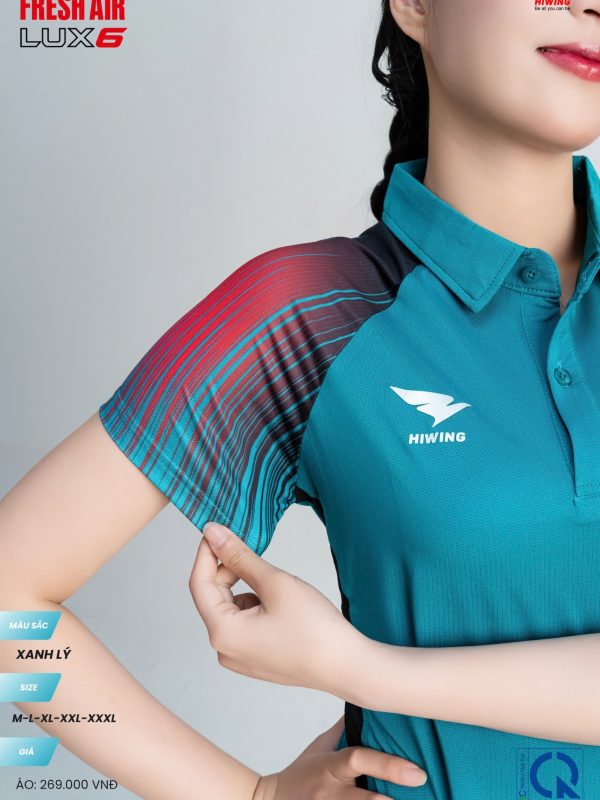 Alternative view of Áo Cầu Lông Pickleball Bóng Chuyền Hiwing Lux 6 Nữ Màu Xanh Lý