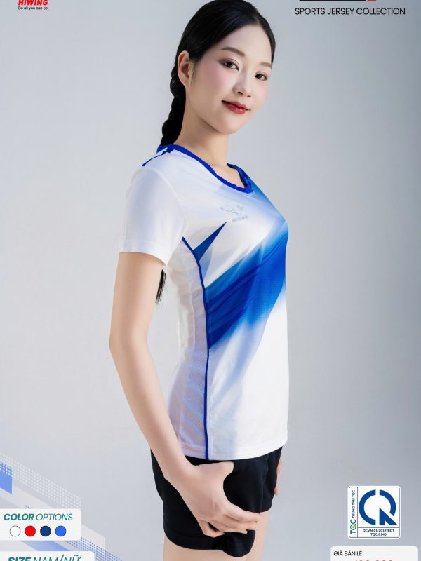Alternative view of Áo Cầu Lông Pickleball Bóng Chuyền Hiwing M1 Nữ Màu Trắng