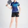 Áo Cầu Lông Pickleball Bóng Chuyền Hiwing W9 Nữ Màu Xanh Navy