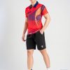 Áo Cầu Lông Pickleball Bóng Chuyền Hiwing W9 Nam Màu Đỏ