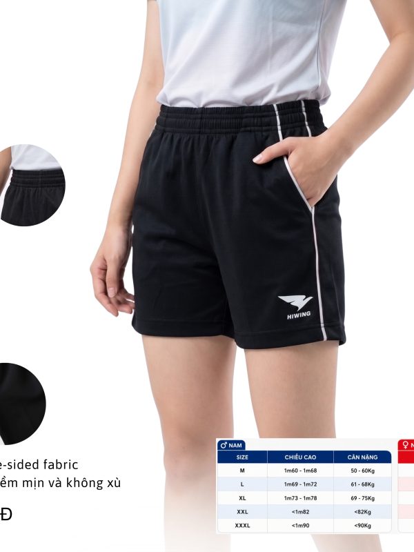 Quần Cầu Lông, Bóng Chuyền Hiwing LUX1 Nữ Màu Trắng