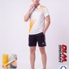 Áo Pickleball Cầu Lông Hiwing W10 Nam Màu Trắng Chính Hãng (Vải DRY-EX) — Siêu Nhẹ, Thoáng Mát