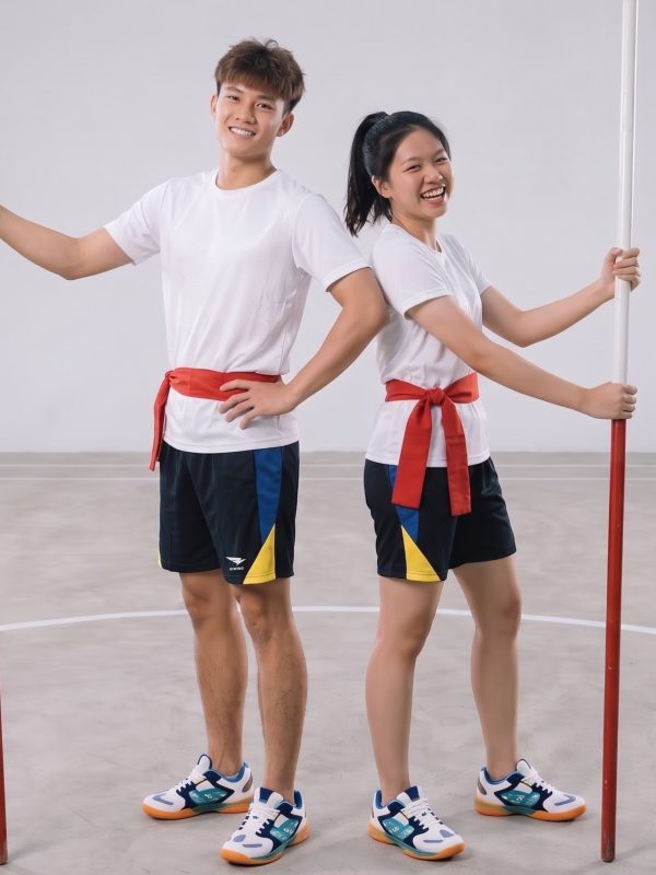 Quần Đùi Quần Short Thể Thao Hiwing Môn Đẩy Gậy Màu Xanh Loại Tốt – Vải Dày – Có đệm chắc chắn