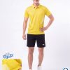 Áo Pickleball Cầu Lông Hiwing P5 Nam Màu Vàng Chính Hãng (Vải DRY-EX) — Siêu Nhẹ, Thoáng Mát