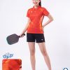 Áo Pickleball Cầu Lông Hiwing P5 Nữ Màu Đỏ Chính Hãng (Vải DRY-EX) — Siêu Nhẹ, Thoáng Mát